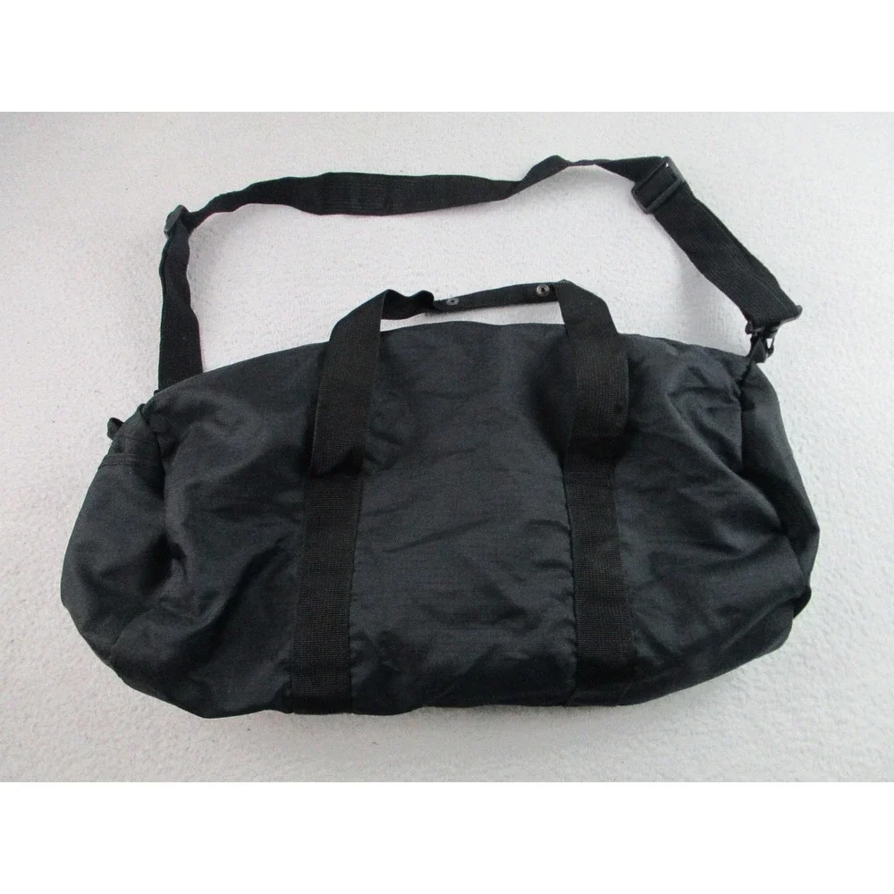 Rockstar Games Duffel Bag Black‎ Ripstop Shoulder Strap Yellow Lining R* Logo